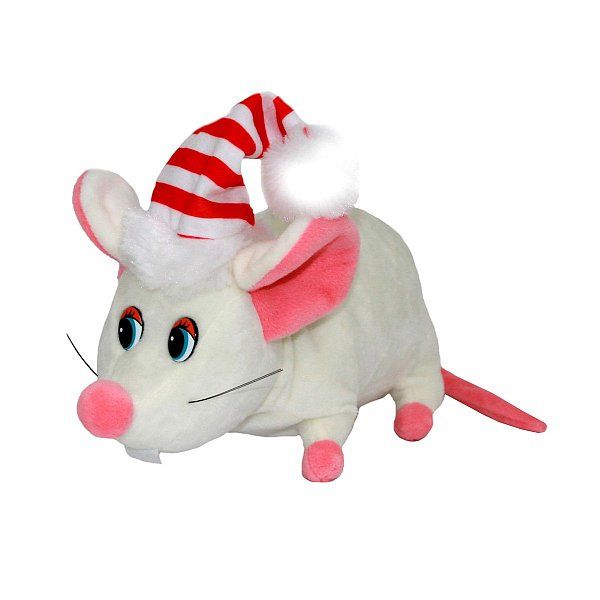 Новогодние подарки с мягконабивными игрушками из текстиля Подарок Мышонок Малыш