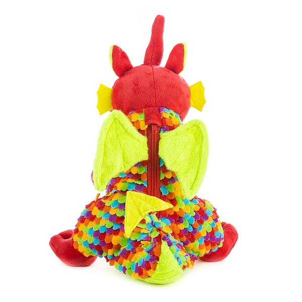 Новогодние подарки с мягконабивными игрушками из текстиля Подарок ДРАКОН  ХВОСТИК