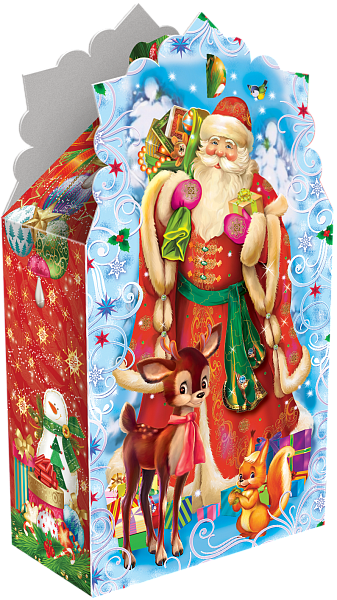 Новогодние подарки в картонной упаковке Подарок Зимняя сказка 