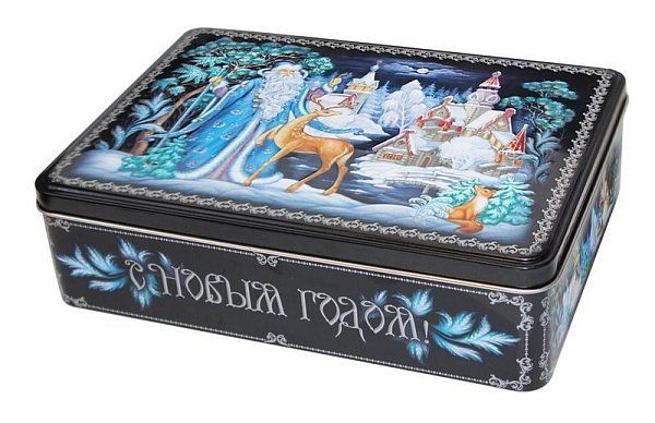 Жестяная упаковка Упаковка «ПАЛЕХ ДЕД МОРОЗ» 