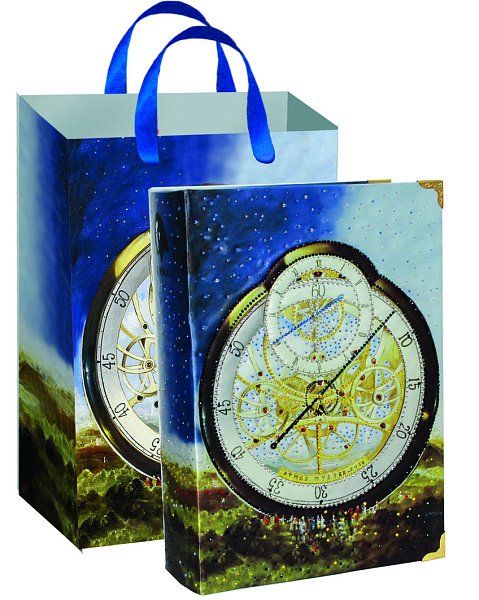 Купить премиум упаковку для подарков Книга большая МАГИЧЕСКИЕ ЧАСЫ 